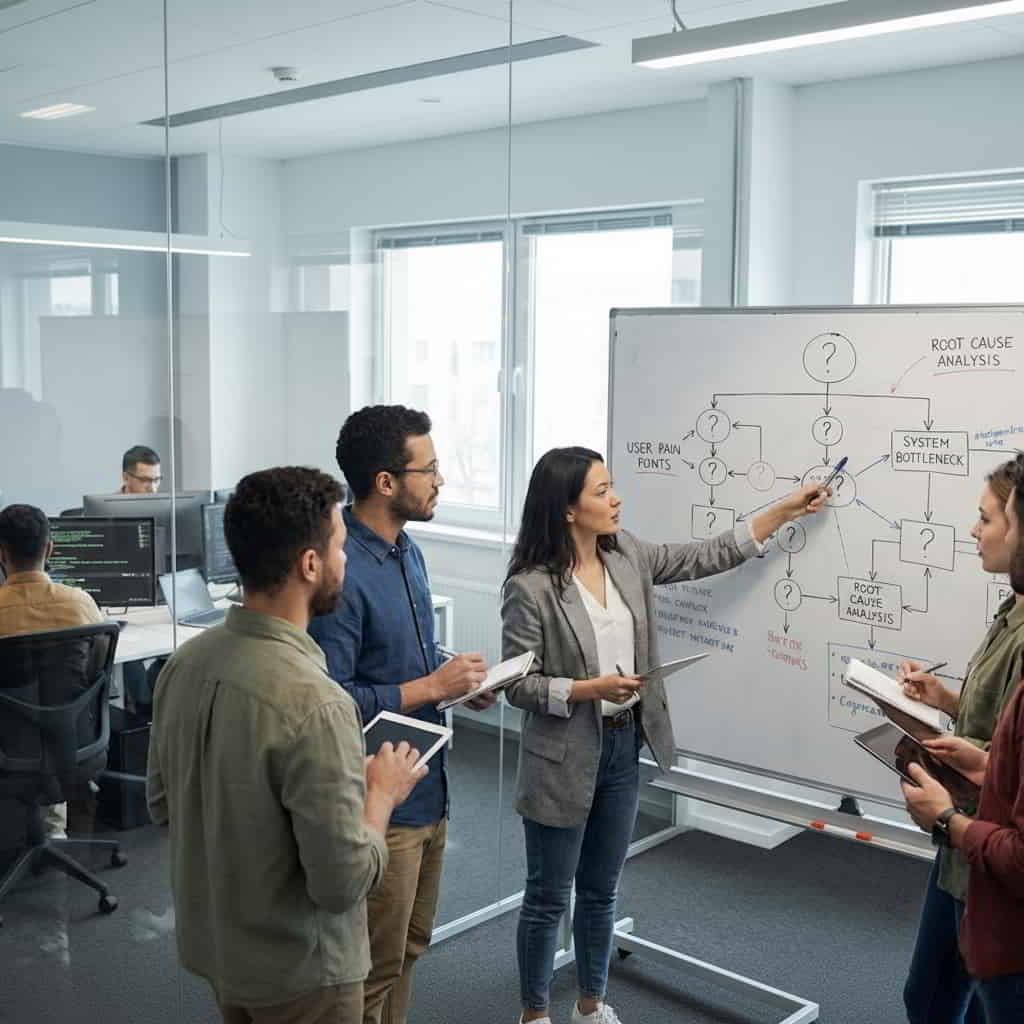 We solve problems, not push services.